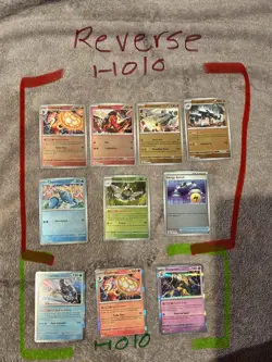 Pokemon Mega Evolutions Holo And Reverse Holo Set X10 English Cards - Image 1
