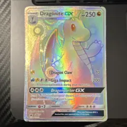 Pokemon Dragonite GX SM156 Full Art Promo Holo Card Pokemon TCG - Image 1