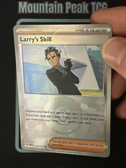 Larry’s Skill (Poke Ball) Texture Shift - Prismatic Evolutions - Pokemon Card - Image 1