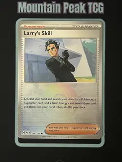 Larry’s Skill (Poke Ball) Texture Shift - Prismatic Evolutions - Pokemon Card - Image 3