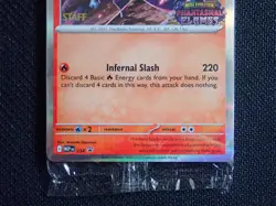 POKEMON PHANTASMAL FLAMES PRERELEASE STAFF STAMPED 4 CARD PROMOS NEW & SEALED - Image 4
