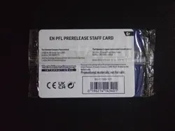 POKEMON PHANTASMAL FLAMES PRERELEASE STAFF STAMPED 4 CARD PROMOS NEW & SEALED - Image 5