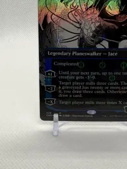 Jace, the Perfected Mind (Borderless) (Step-and-Compleat Foil) Phyrexia: ONE 428 - Image 4