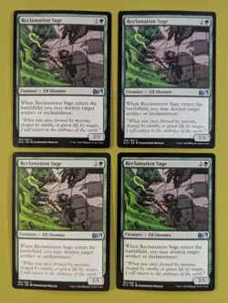 Reclamation Sage x4 Magic 2015 M15 4x Playset Magic the Gathering MTG - Image 1
