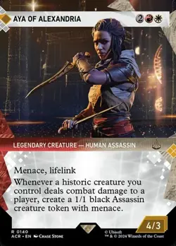 Aya of Alexandria - Foil Extended Art Showcase ACR NM MTG - Image 1