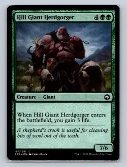 Magic the Gathering - MTG - AFR - Hill Giant Herdgorger - Foil - Common - Image 1