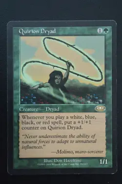Magic The Gathering MTG QUIRION DRYAD Planeshift MP Moderately Played - Image 1