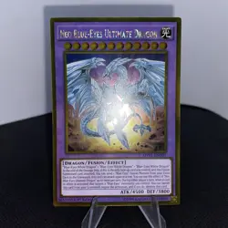 Yugioh Neo Blue-Eyes Ultimate Dragon MVP1-ENG01 1. Edition Gold Rare NM - Image 2