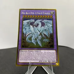 Yugioh Neo Blue-Eyes Ultimate Dragon MVP1-ENG01 1. Edition Gold Rare NM - Image 4