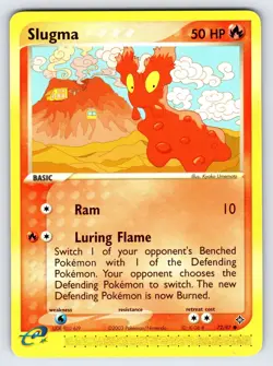 Slugma 72/97 2003 EX Dragon Pokemon Card TCG Nintendo e-Series Common - VLP - Image 1