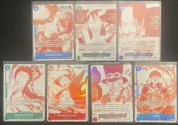 One Piece OP13 - 3rd Anniversary Treasure Campaign Promo Card Set (7 Cards) NM/M - Image 1