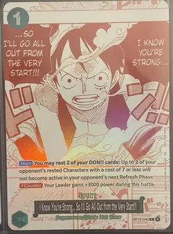 One Piece OP13 - 3rd Anniversary Treasure Campaign Promo Card Set (7 Cards) NM/M - Image 4