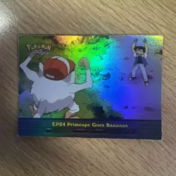 EP24 Primeape Goes Bananas - Rainbow Foil Holo Topps Pokemon Card - Image 1