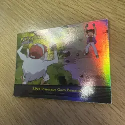 EP24 Primeape Goes Bananas - Rainbow Foil Holo Topps Pokemon Card - Image 2