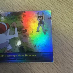 EP24 Primeape Goes Bananas - Rainbow Foil Holo Topps Pokemon Card - Image 4