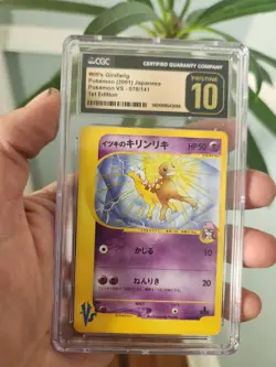 (POP 4) CGC 10 PRISTINE 2001 Pokemon 078/141 Will's Girafarig VS Japanese Card - Image 2