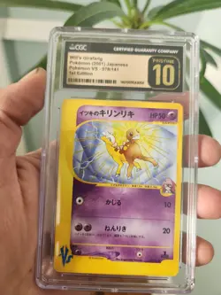 (POP 4) CGC 10 PRISTINE 2001 Pokemon 078/141 Will's Girafarig VS Japanese Card - Image 3