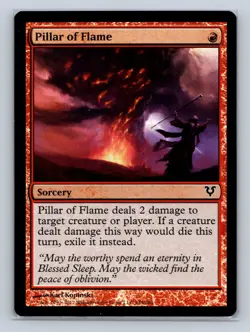 Magic the Gathering - MTG - AVR - Pillar of Flame - Foil - Common - Image 1