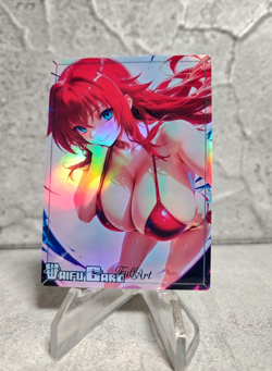 Rias Gremory Trading Card Waifu Goddess Story Anime Girl holo Karte Manga Full - Image 1