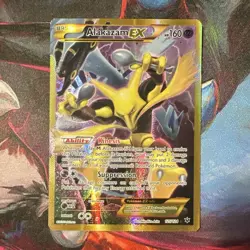 Pokemon Alakazam EX Secret Rare Card 125/124 Fates Collide Full Art Holo NM - Image 1
