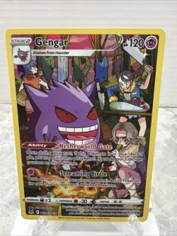 Pokemon Gengar TCG Lost Origin Trainer Gallery Holo Ultra Rare Card TG06/TG30 - Image 1