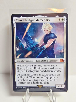 Cloud, Midgar Mercenary: Final Fantasy MTG: Mythic 0010 (LP) - Image 1