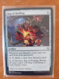 Bag Of Holding Magic The Gathering Commander Baldurs Gate 299 MTG Artifact VGC - Image 1