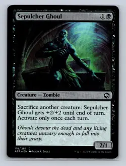 Magic the Gathering - MTG - AFR - Sepulcher Ghoul - Foil - Common - Image 1