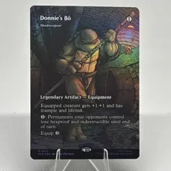 MTG - Donnie's Bo Shadowspear Foil M-0017 TMNT - Image 1