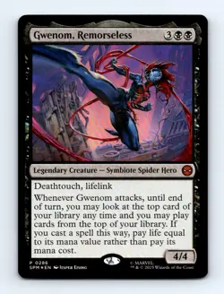 #286 2025 Marvel's Spider-Man ] Gwenom, Remorseless Promo FOIL - Image 1
