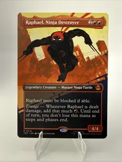 MTG: Raphael, Ninja Destroyer - Mythic 218 (TMNT 2026) Borderless - Image 1
