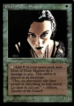 MTG - The Dark - Elves of Deep Shadow - NM - Image 1