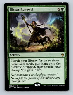 Magic the Gathering - MTG - BFZ - Nissa's Renewal - Rare - Image 3