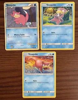 Slowpoke Slowbro Lot HGSS Hidden Fates 151 Pokemon Cards Collection x9 - Image 2