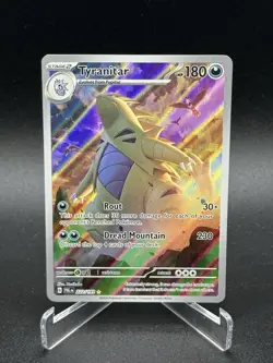 Pokemon TCG Tyranitar Scarlet & Violet Paldea Evolved Card 222/193 - Image 1