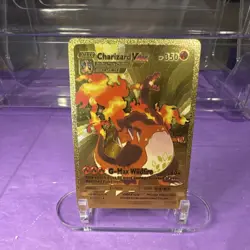 Pokemon Charizard VMAX Gold Foil Card - Image 1