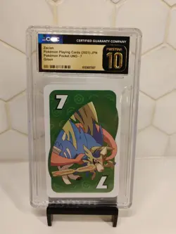 Zacian GREEN Seven Pokemon UNO JAPANESE Card Game Pocket Monsters Back 7 - Image 1
