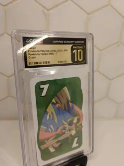 Zacian GREEN Seven Pokemon UNO JAPANESE Card Game Pocket Monsters Back 7 - Image 2