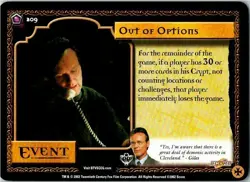 Buffy Class Of '99 CCG Card #209 Out Of Options - Image 1