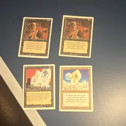 Magic: The Gathering Card Lot 4 Demonic Tutor x2, Animate Dead, Winter Orb MTG - Image 1