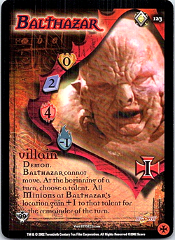 Buffy The Class Of '99 CCG Card #123 Balthazar - Image 1