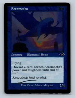 Magic the Gathering - MTG - MH2 - Aeromoeba - Foil Etched - Common - Retro Frame - Image 1