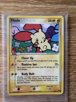 Pokemon Plusle POP Series 3 Holo Rare 2006 5/17 Card - Image 1