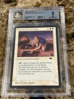 ARGIVIAN ARCHAEOLOGIST Magic the Gathering MTG Antiquities BGS 9 - Image 1