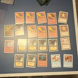 Magic: The Gathering Card Lot Lightning Bolt, Dark Ritual, Elemental Blast 22/c - Image 1