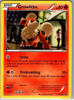 Growlithe 10/99 Non Holo Next Destinies - Pokemon Card - NM - Image 1