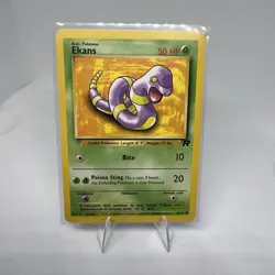 Vintage Pokemon Card Ekans 56/82 Team Rocket Set Unlimited WOTC 2000 LP-NM - Image 1