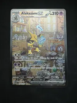 Pokemon TCG Alakazam EX 201/165 Scarlet & Violet 151 Card - Image 1