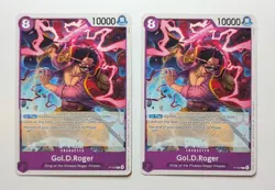 2 x Gol.D.Roger P-107 Roger Promo One Piece TCG Card Game NM - Image 1
