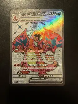 Pokemon TCG Charizard ex (Obsidian Flames, 215/197) full art card. - Image 1
